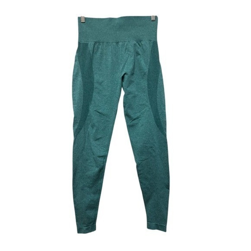 Green High Waist Seamless Leggings‎ Women's XL Workout Yoga Gym Activewear